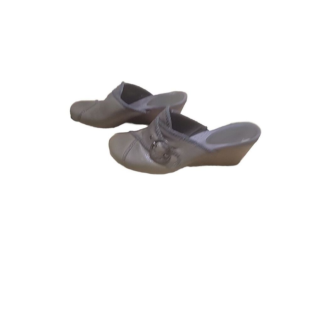 Bare Traps Dee Clogs Womens 10M Brown Slip On Shoes Wegdge‎